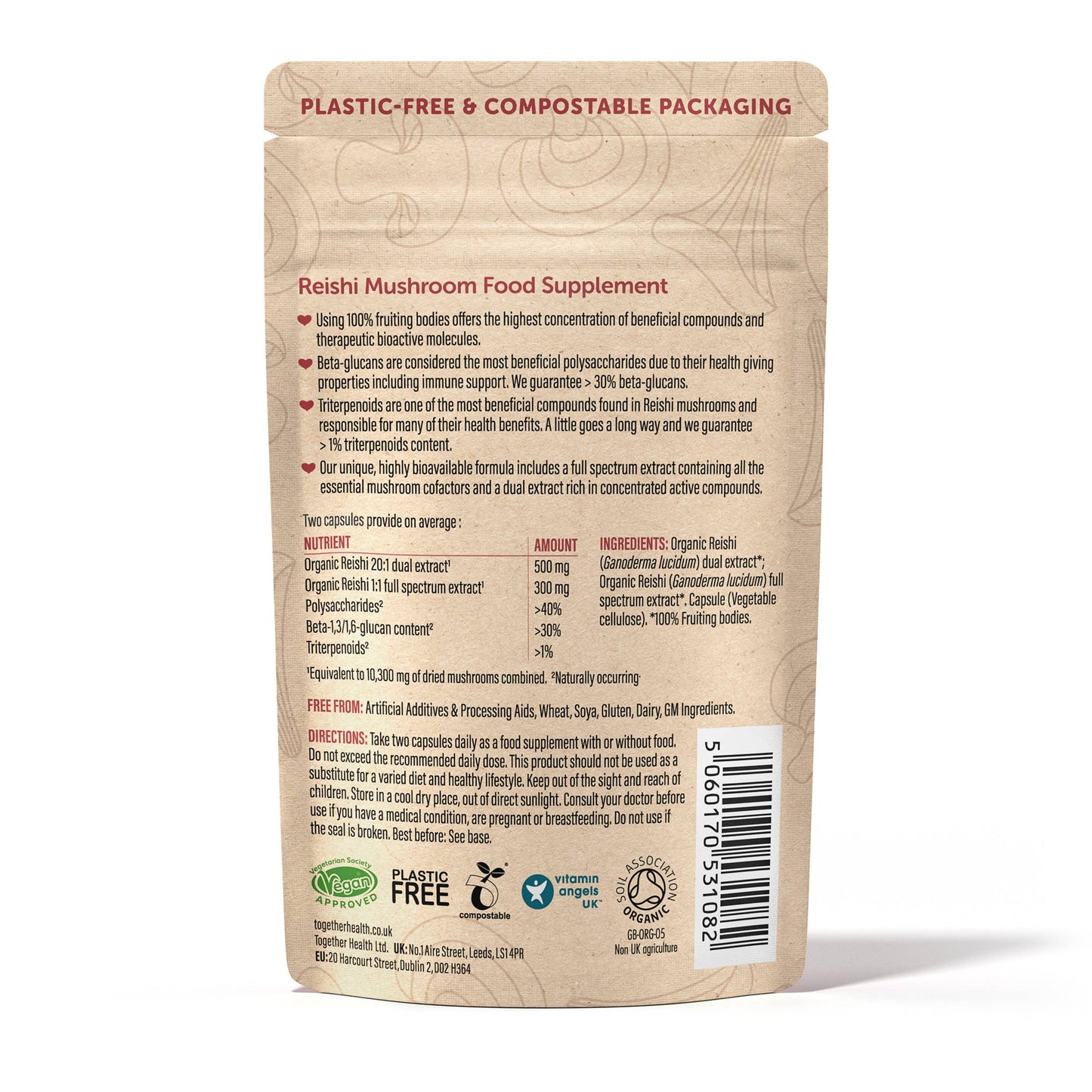 Together Health Organic Reishi Mushroom – 60 Capsules