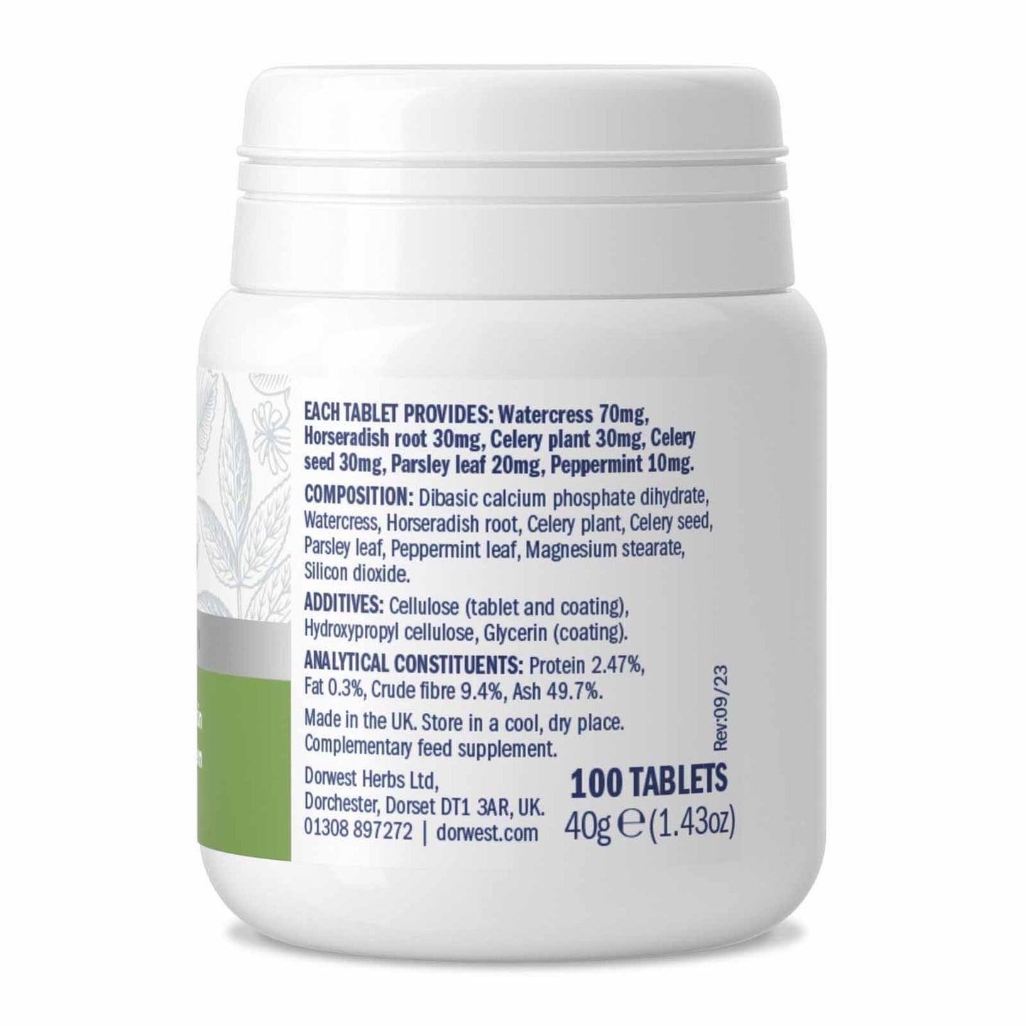 Dorwest Herbs Green Releaf 100 Tablets