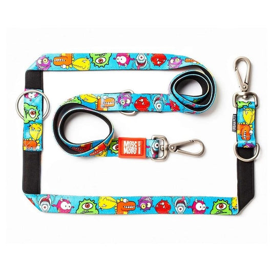 Max & Molly Double Ended Lead - Monsters, L