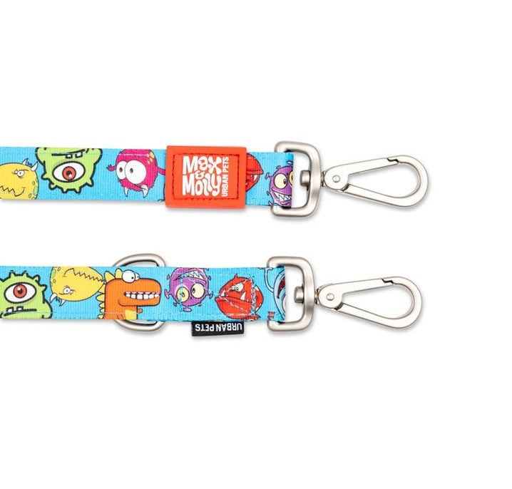 Max & Molly Double Ended Lead - Monsters, L
