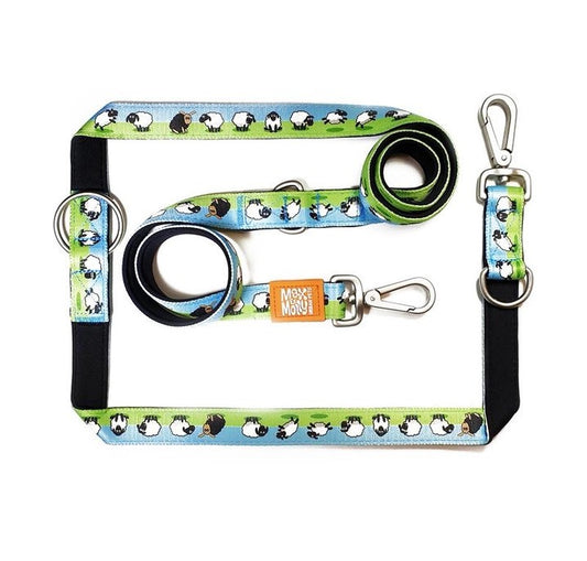 Max & Molly Double Ended Lead - Sheep, S