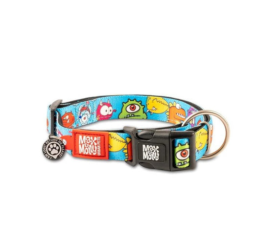 Max & Molly Smart ID Collar - Monsters, M