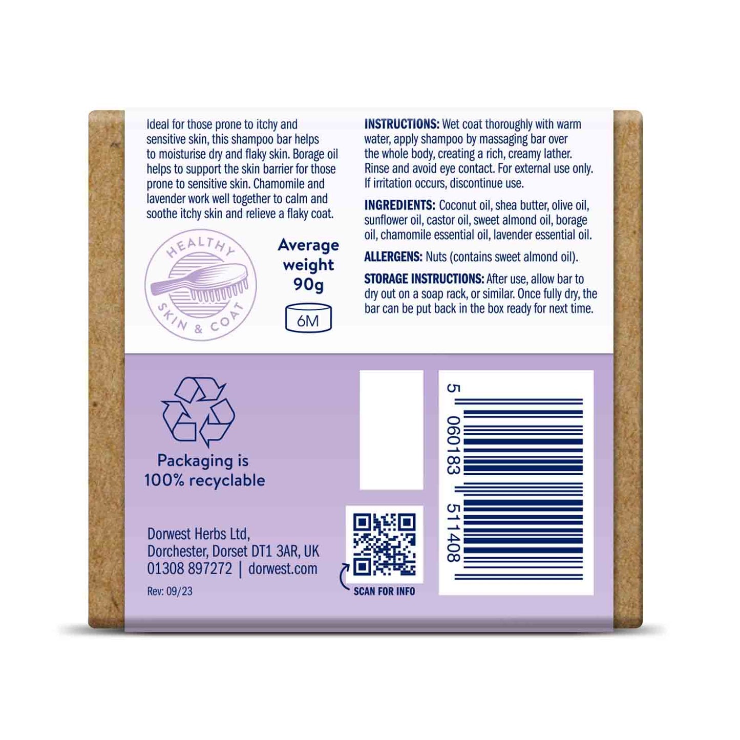 Soft & Serene Dog Shampoo Bar