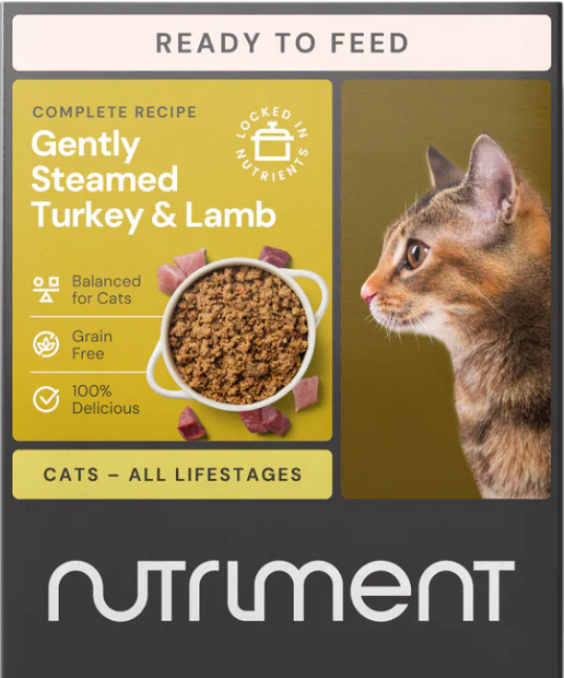 Nutriment Gently Steamed Cat Food - Turkey & Lamb