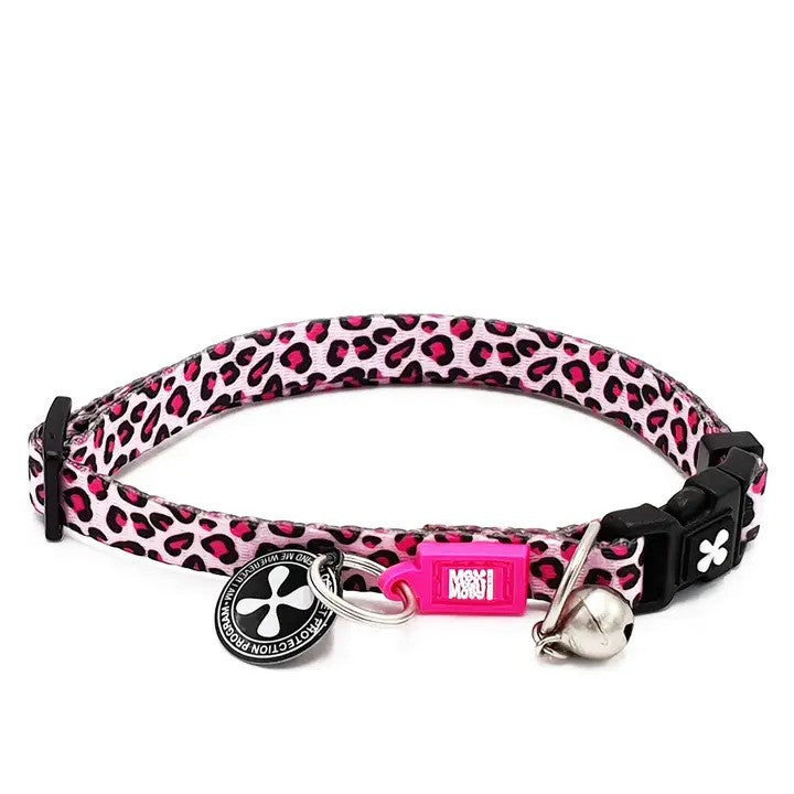 Max & Molly SmartID Cat Collar - Pink Leopard