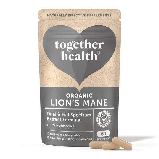Organic Lions Mane Mushroom - 60 Capsules