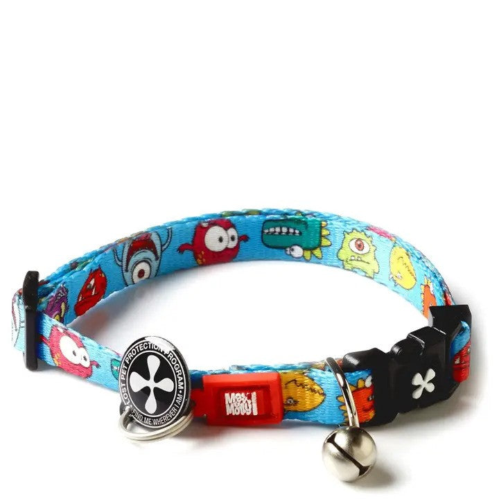 Max & Molly SmartID Cat Collar - Monsters