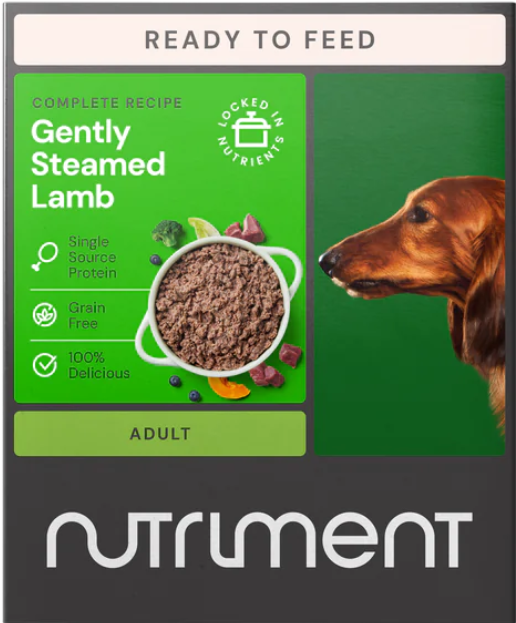 Nutriment Gently Steamed Dog Food - Lamb 395g