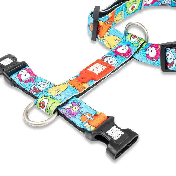 Max & Molly H-Style Harness - Monsters, S