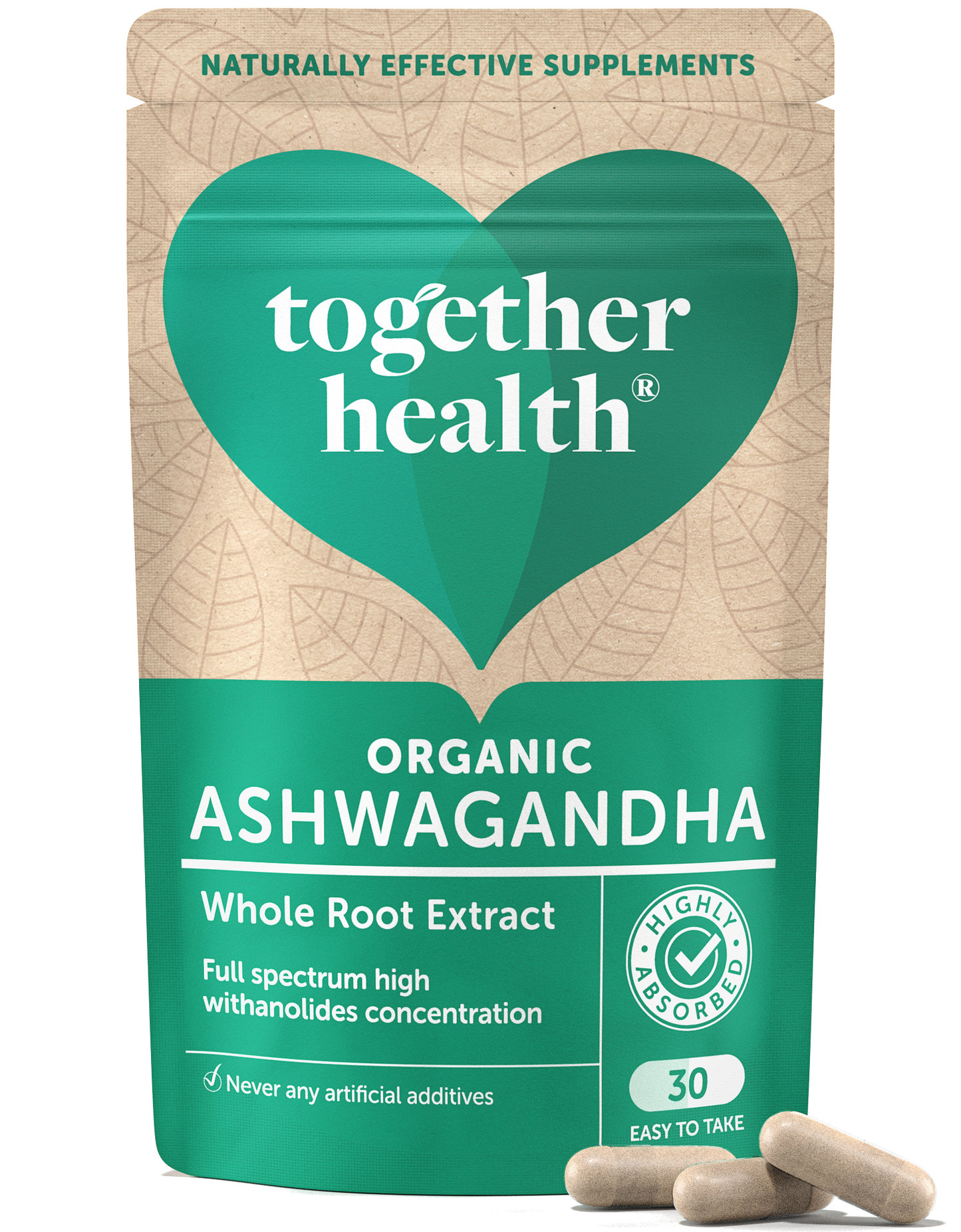 Together Health Organic Ashwagandha – 30 Capsules