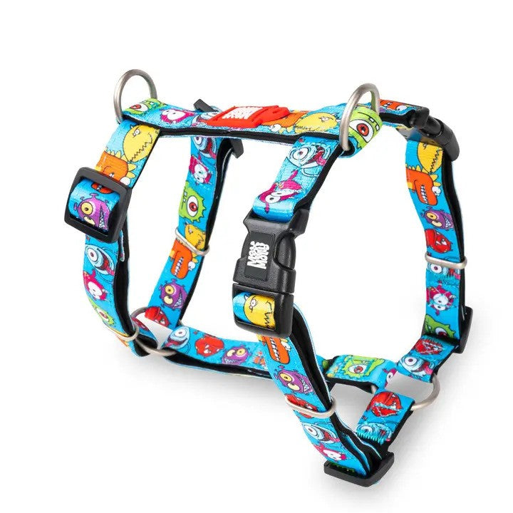 Max & Molly H-Style Harness - Monsters, S