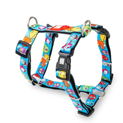 Max & Molly H-Style Harness - Monsters, S