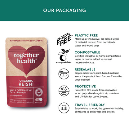 Together Health Organic Reishi Mushroom – 60 Capsules