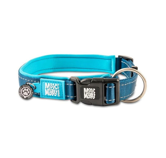 Max & Molly Smart ID Collar - Blue, XS