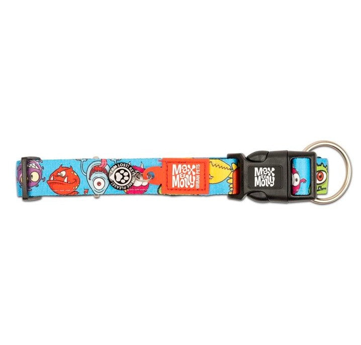 Max & Molly Smart ID Collar - Monsters, M