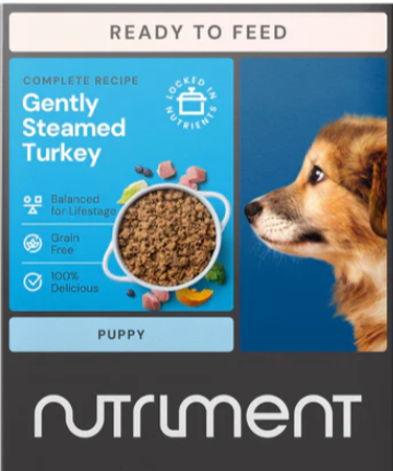 Nutriment Gently Steamed Dog Food - Turkey (Puppy)