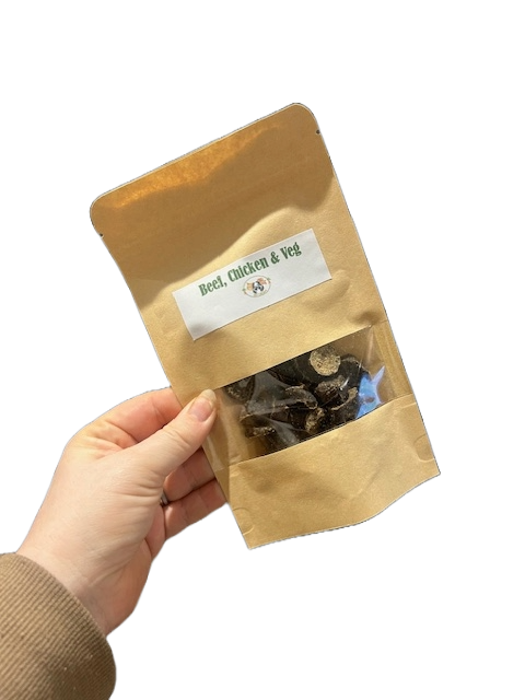 Beef, Chicken & Veg Slices 50g