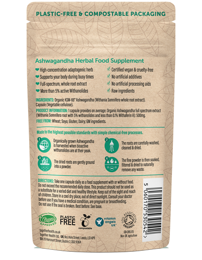 Together Health Organic Ashwagandha – 30 Capsules