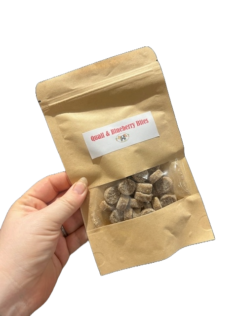Quail & Blueberry Bites 50g